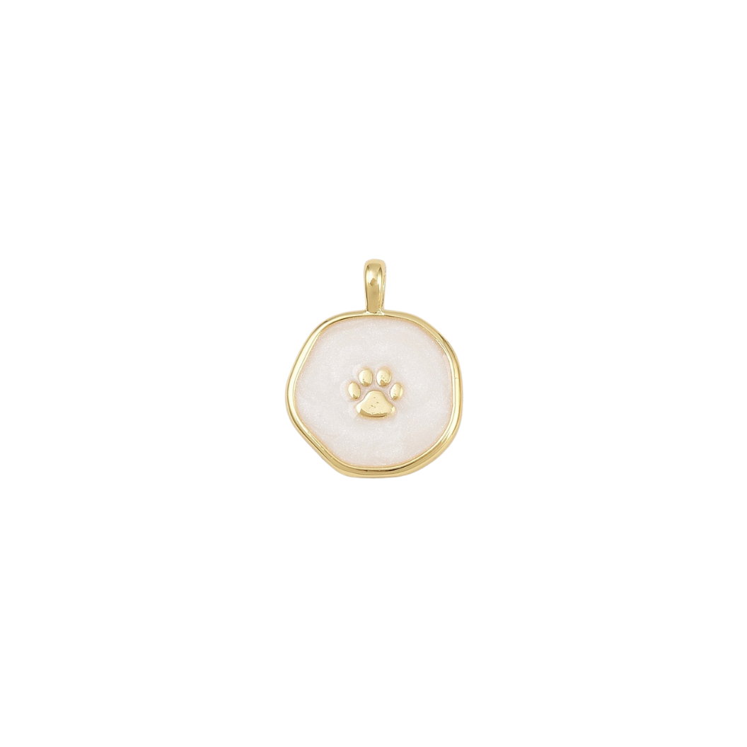 Gold Paw Print Charm
