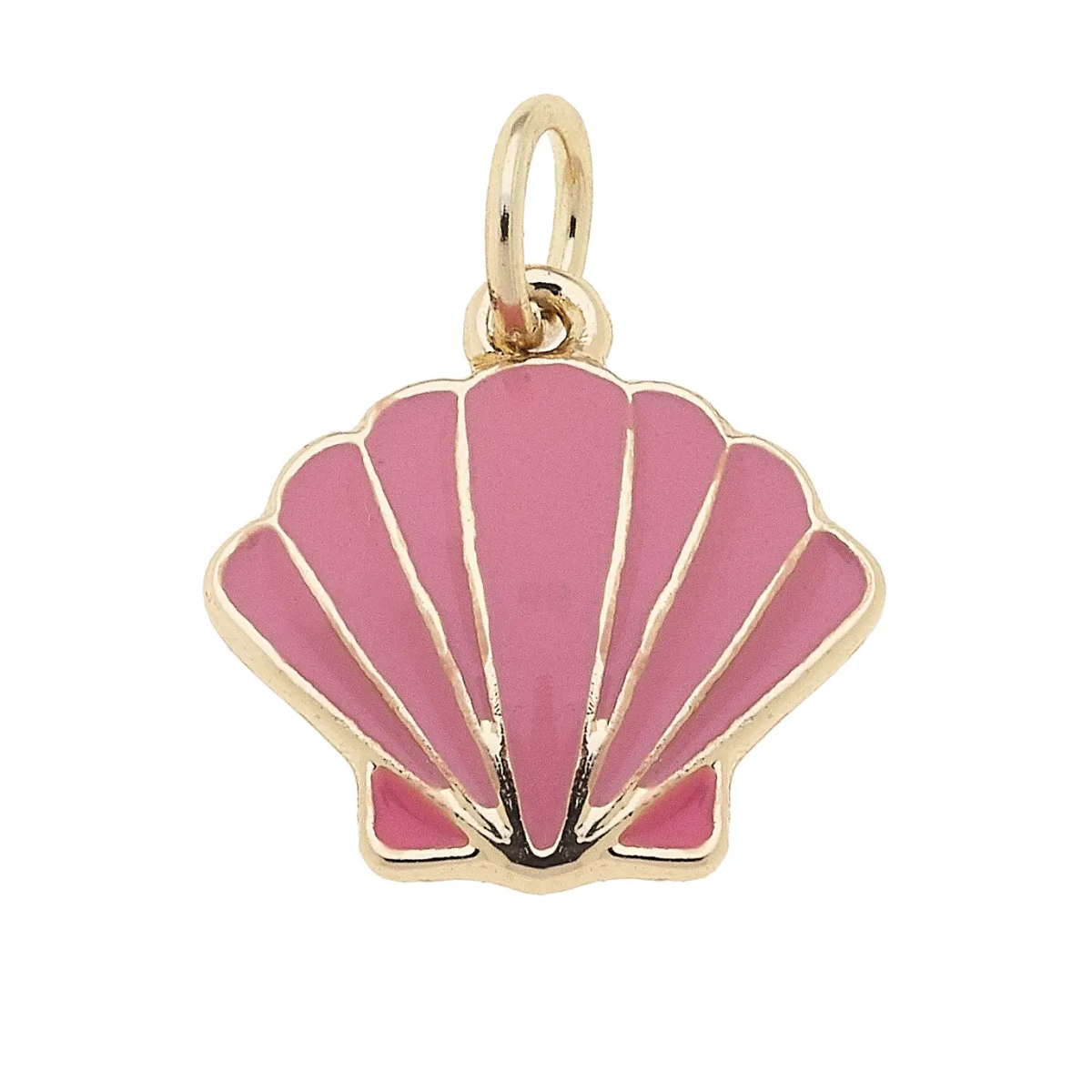 Pink Clamshell Charm