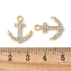Gold Alloy Anchor Charm