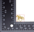Gold Or Silver Horse Charm,Double Sided Horse Charm CPG1209: Gold / 10pcs