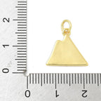 18k Gold Plated Brass Mountain Charm