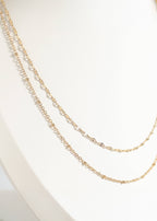 Natural Wood & Leather Necklace Display: White / Small