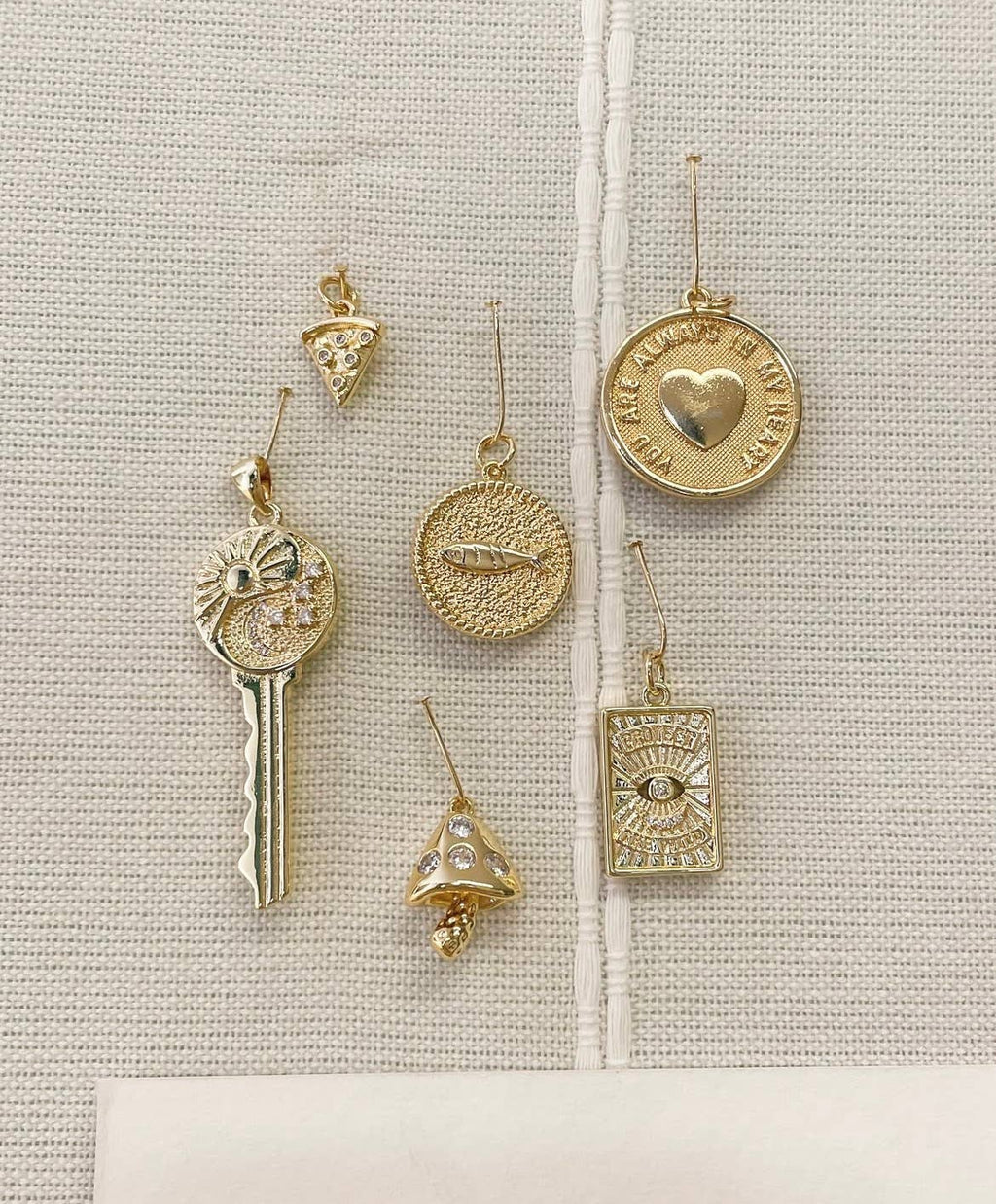 Gold Mariner's Nautical Coin Charm