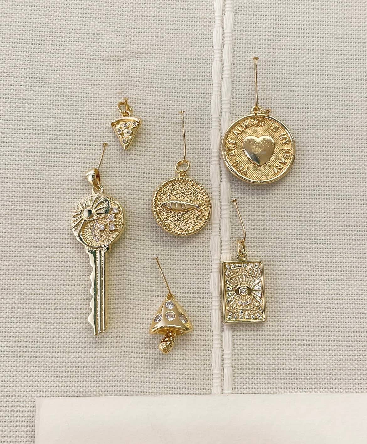 Gold Mariner's Nautical Coin Charm