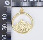 Fire Dainty 18K Gold Charm Element Charm CP1556: #02