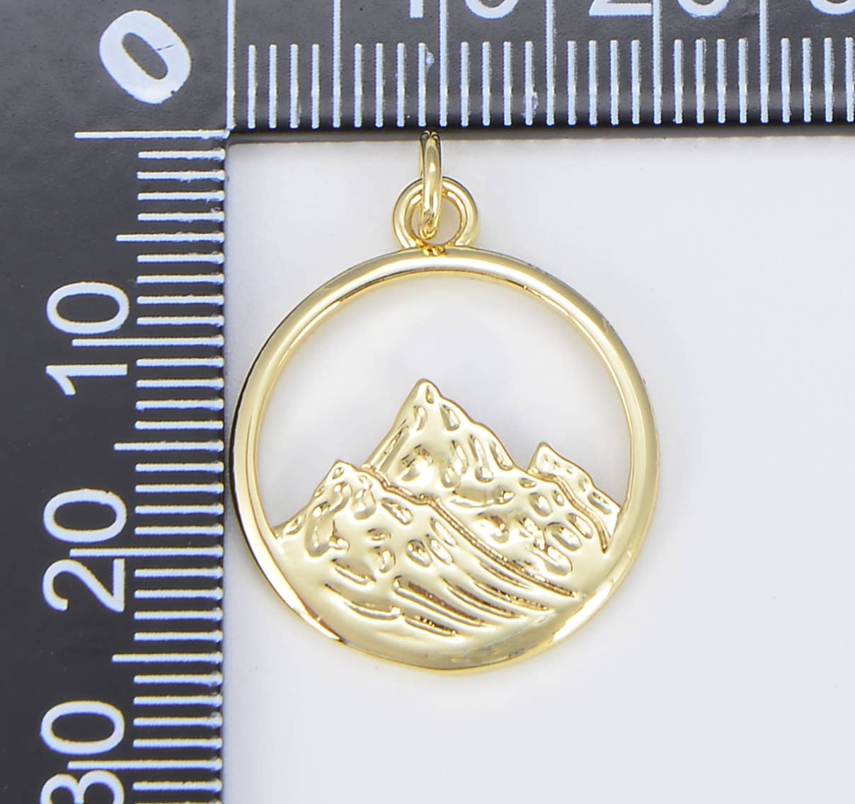Fire Dainty 18K Gold Charm Element Charm CP1556: #02