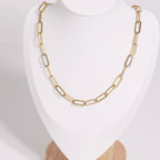 Natural Wood & Leather Necklace Display: White / Small