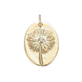 Gold Dandelion Charm