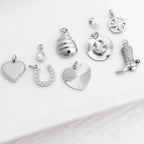 18K Gold PVD Stainless Steel Coastal Cowboy Charm Set: Stainless