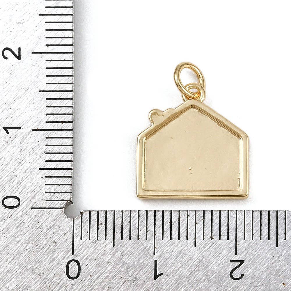 18k Gold Plated Brass Love Letter Charm