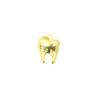18k Gold Tooth Charm Pendant Minimalist Jewelry CPG2210: 5 pieces