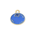 Gold Alloy Blueberry Charm