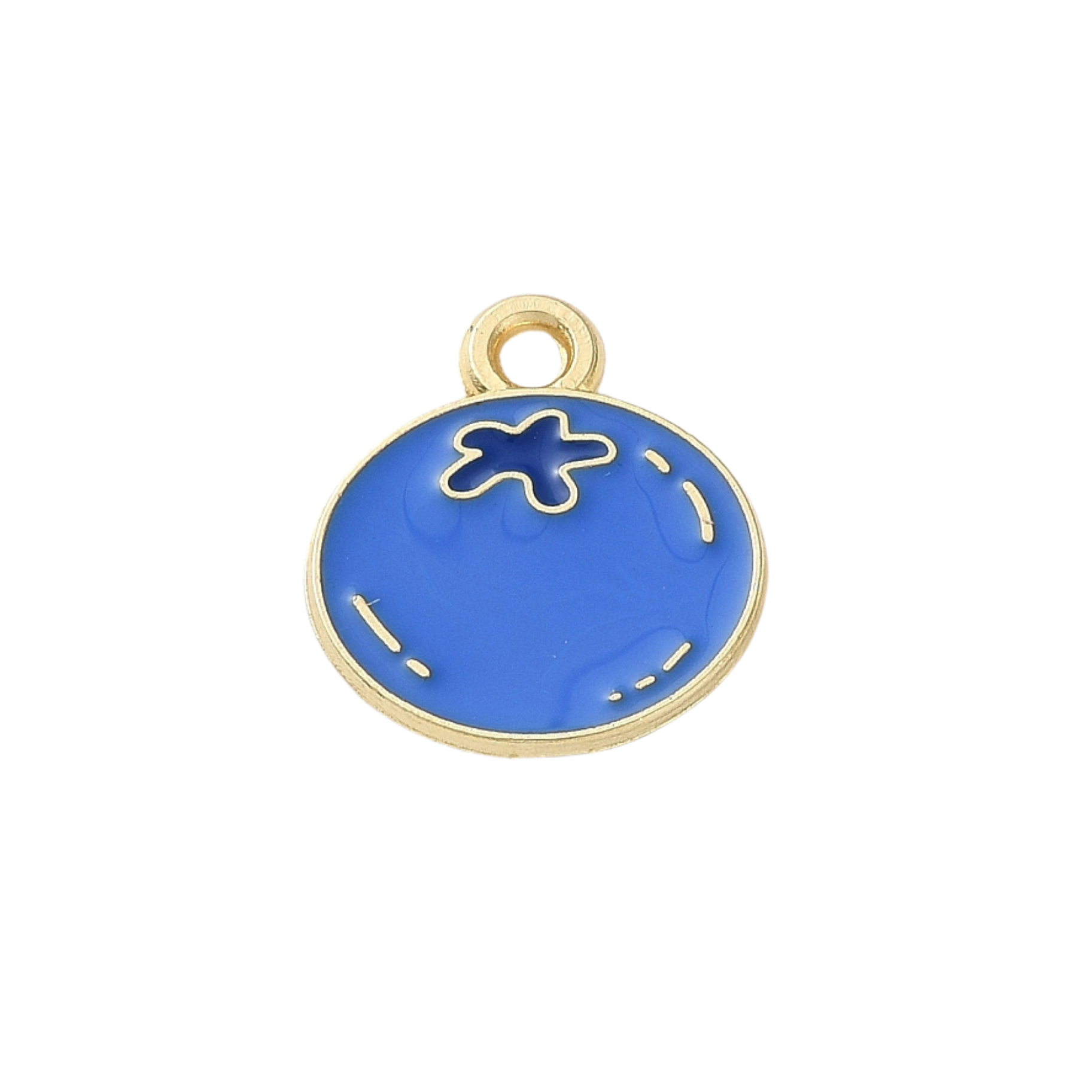 Gold Alloy Blueberry Charm