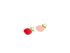 Red Apple/Pink Peach Charm for Teachers & Fruit Lovers: Red apple / 10 pieces