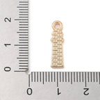 Lighthouse Gold Red Charm