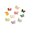 Gold Alloy Assorted Butterfly Charm