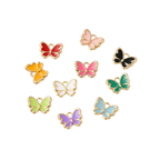 Gold Alloy Assorted Butterfly Charm