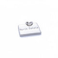 Silver North Dakota Charm