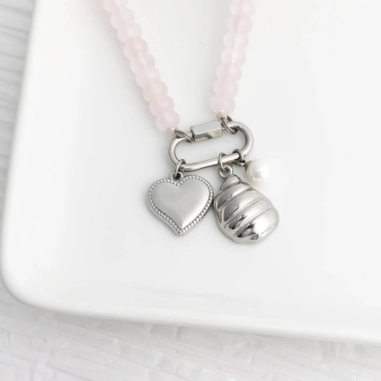 18K Gold PVD Stainless Steel Coastal Cowboy Charm Set: Gold
