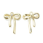 Gold Alloy Bow Charm