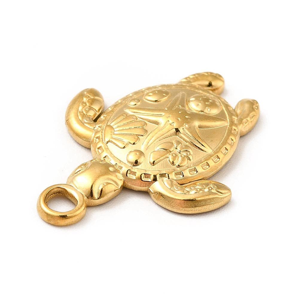Gold Turtle Charm