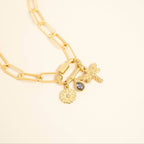 18K Gold PVD Teardrop Birthstone Charm: December