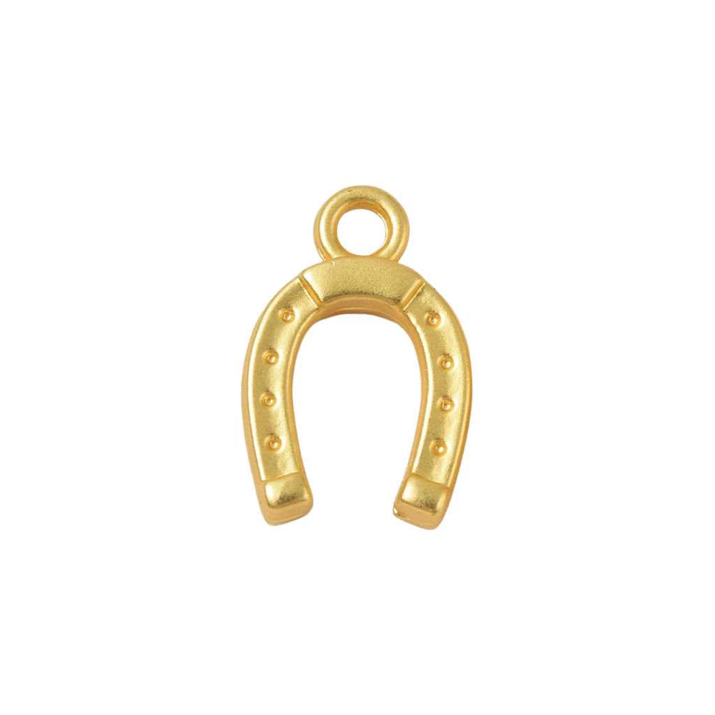 Gold Alloy Horseshoe Charm