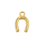 Gold Alloy Horseshoe Charm