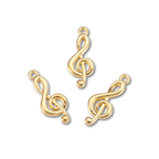 Gold Alloy Music Note Charm
