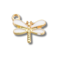 Dragonfly Charm: White or pink