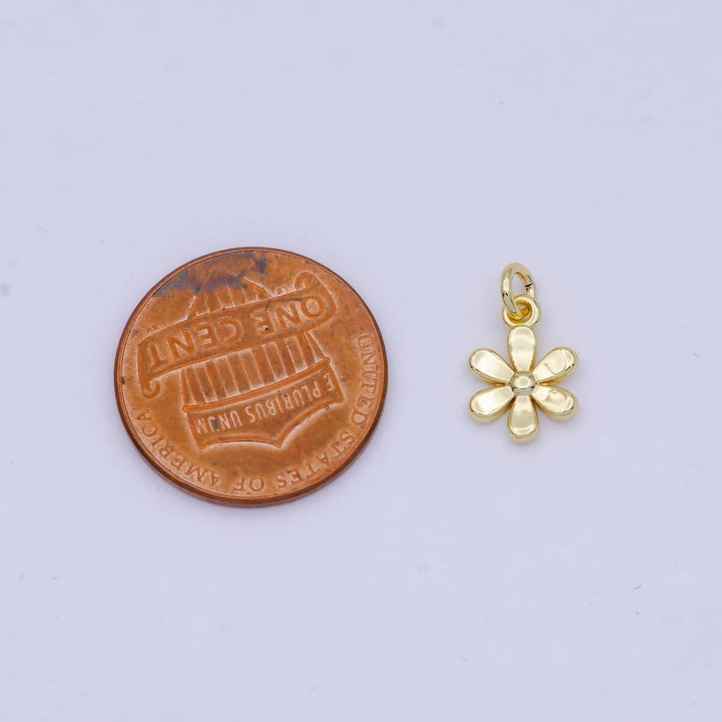 Mini Gold Daisy Charm