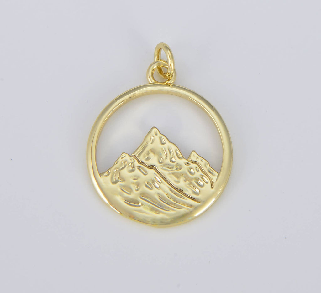 Fire Dainty 18K Gold Charm Element Charm CP1556: #02