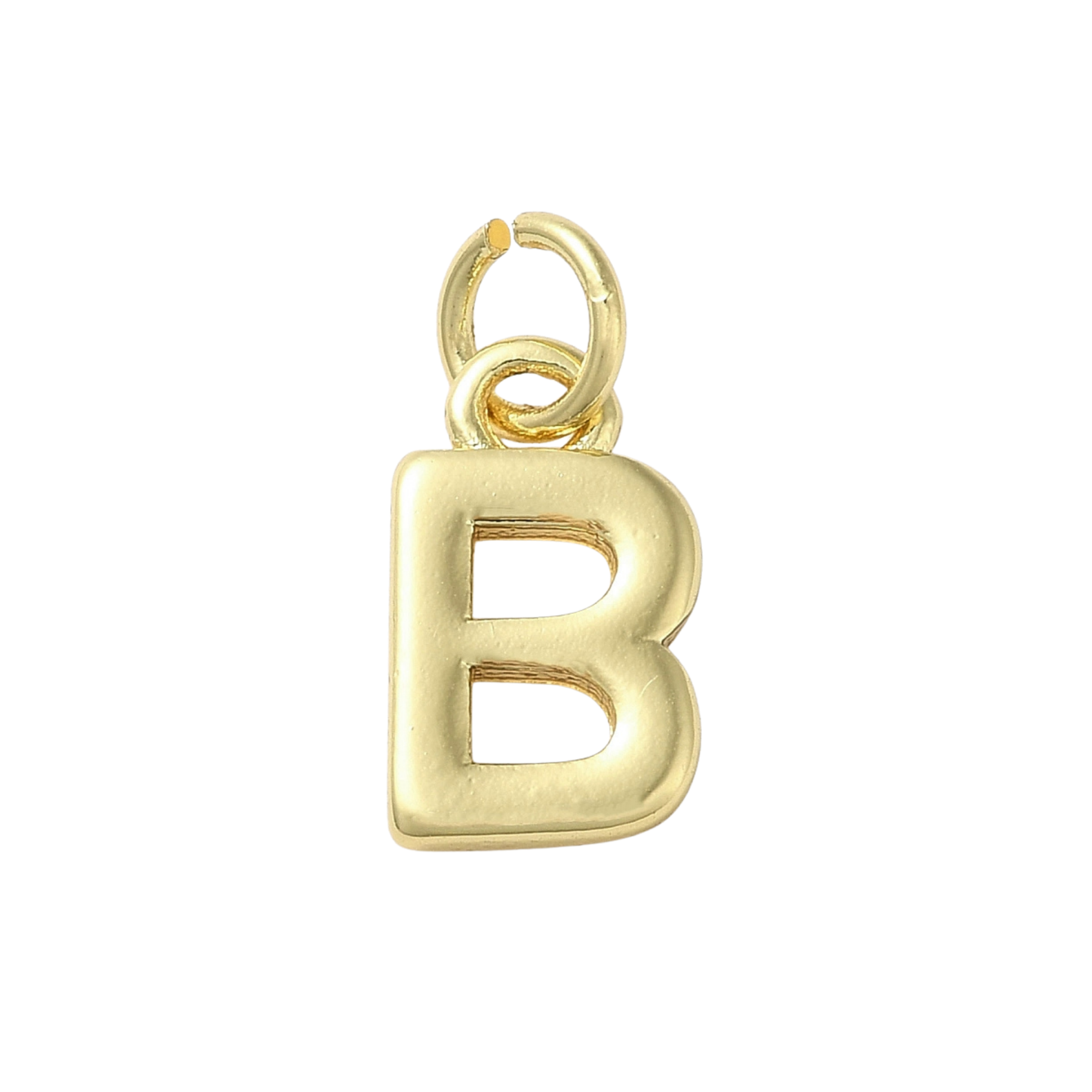 18k Gold Plated Brass Initial Charm Individual Letters: D