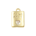 Gold or silver Passport Charm