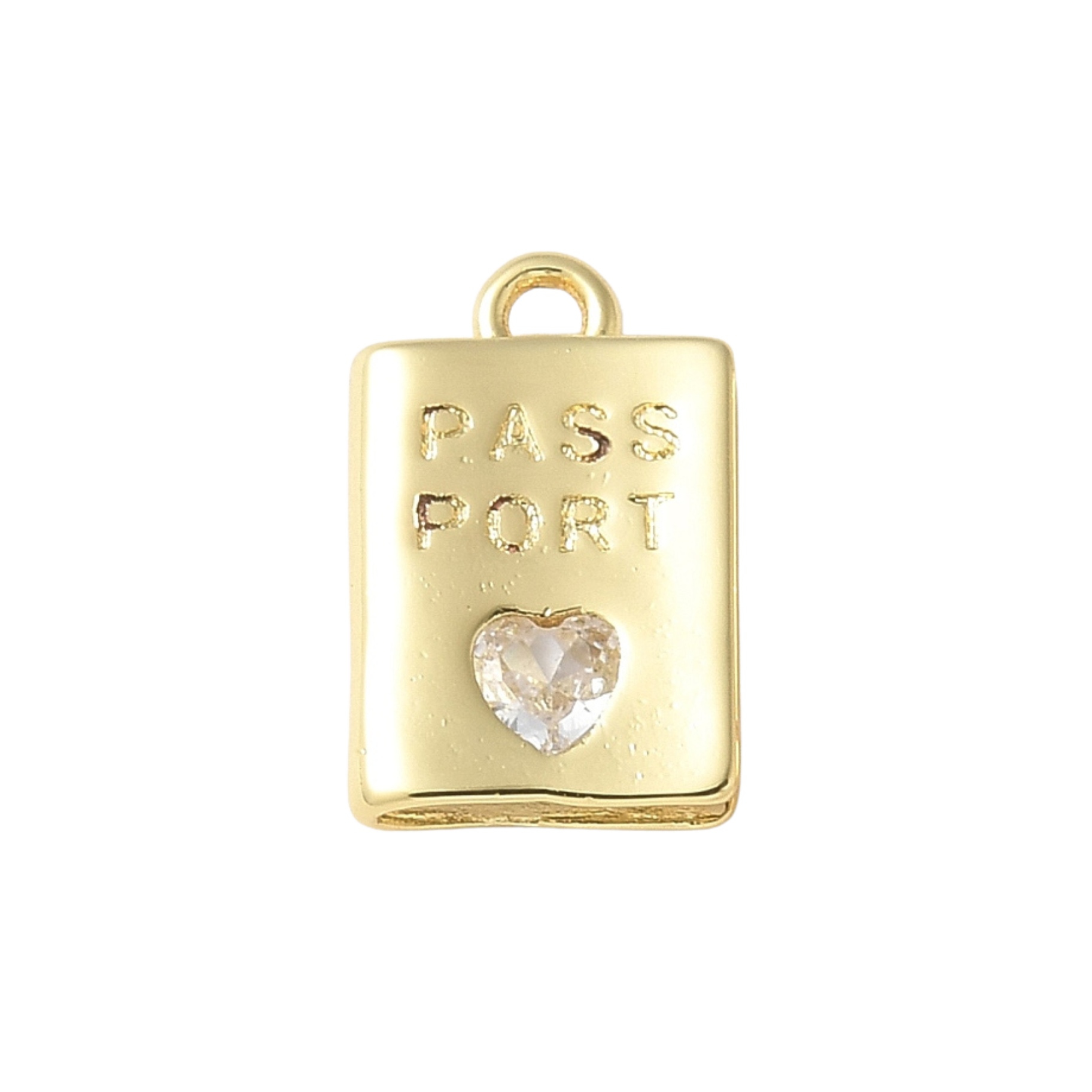 Gold or silver Passport Charm