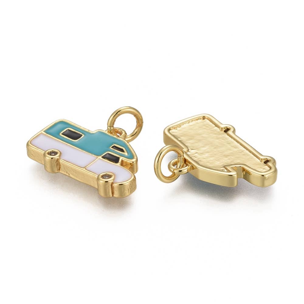 Gold / Silver Camper Charm