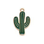 Gold Alloy Cactus Charm