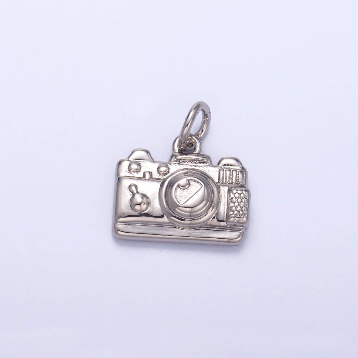 24K Gold Filled Vintage Photography Camera Charm in Gold & Silver | N013: GOLD