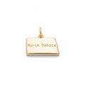 Gold North Dakota Charm