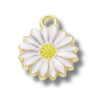 Daisy Gold Charm: Yellow