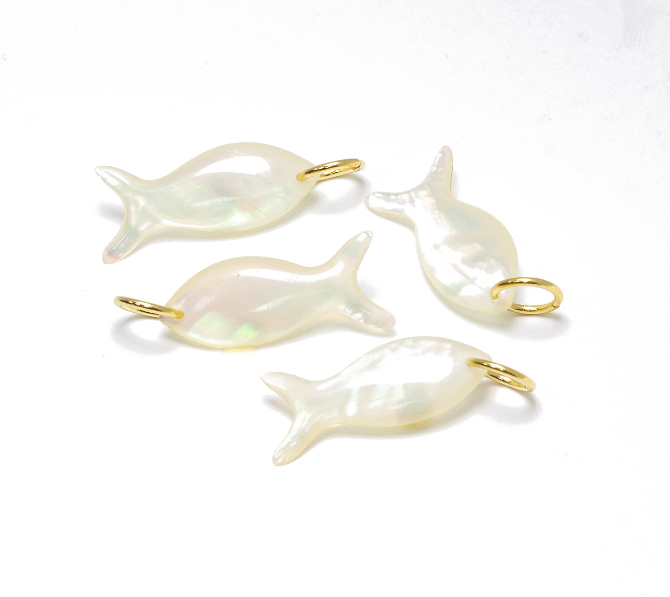 Shiny Iridescent Fish Pendant For Jewelry Making,CPGNEW: 6pcs