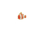 Mini Orange Clown Fish Charms for Jewelry Crafting CPG2553: 5 pieces