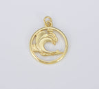Fire Dainty 18K Gold Charm Element Charm CP1556: #02