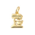 TINY 18k Gold Plated Brass Mixer Charm