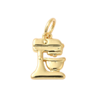 TINY 18k Gold Plated Brass Mixer Charm