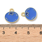 Gold Alloy Blueberry Charm