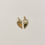 Gold Best Friend Heart Charm