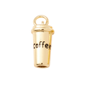 Gold Coffee Cup Charm