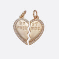 Gold Best Friend Heart Charm