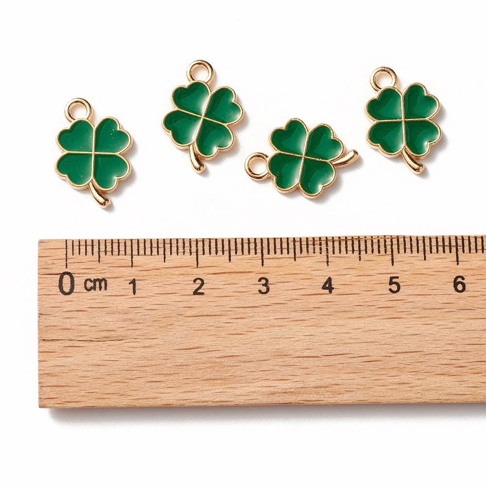 Gold Alloy Clover Charm